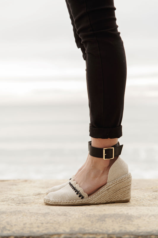 Wedge Sandals in Sand