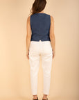 Sleeveless Denim Vest
