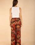 Printed Trousers in Terracotta