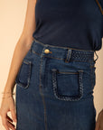 Midi Denim Skirt Size 10, 12, 14