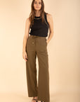 Sporty Chic Trousers in Khaki