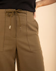 Sporty Chic Trousers in Khaki