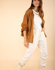 Puff Sleeve Shirt in Hazelnut