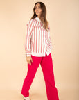 Striped Shirt in Rose Size 10, 14