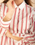 Striped Shirt in Rose Size 10, 14