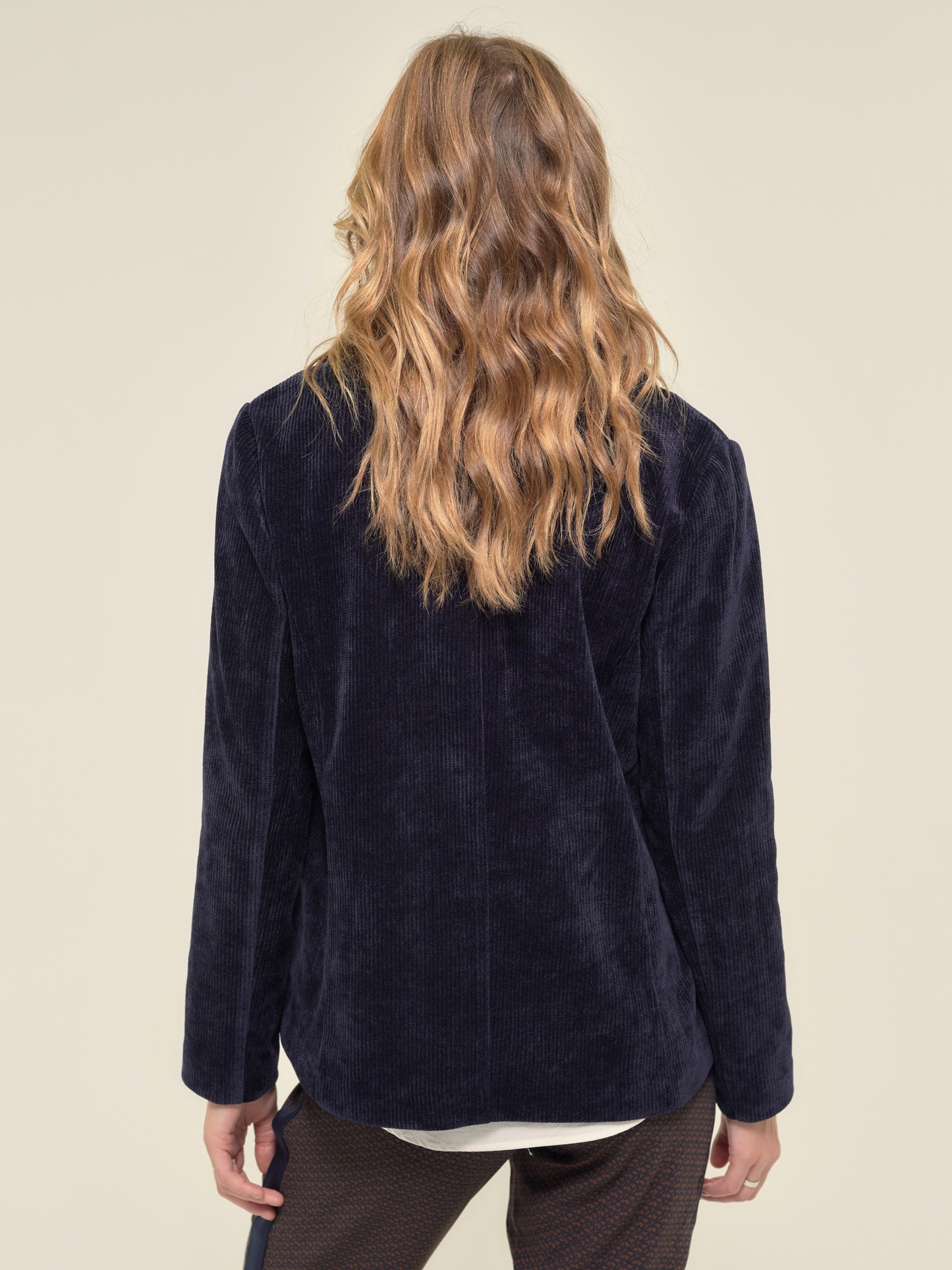 Velvet Cord Jacket in Midnight Blue