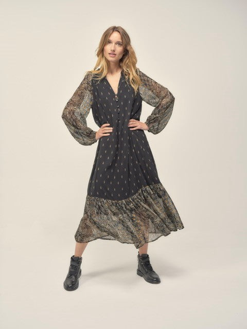 Long Patchwork Dress