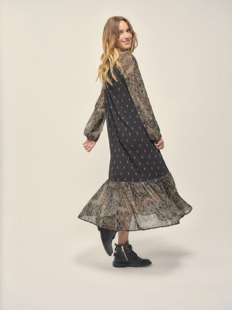 Long Patchwork Dress