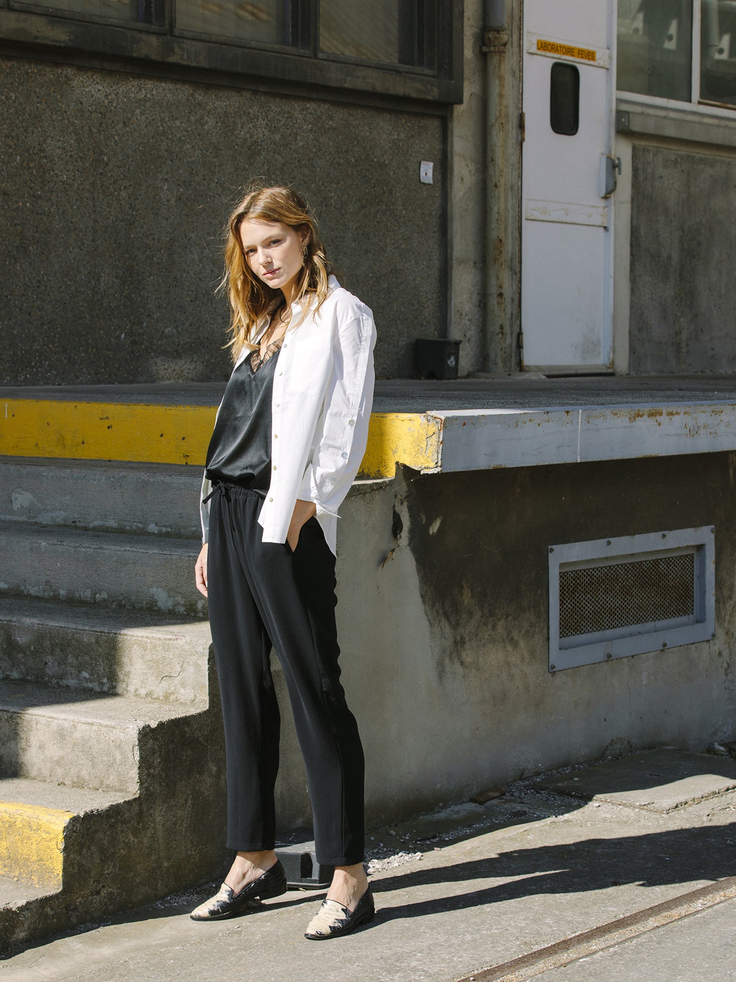 Black Sporty Chic Trousers