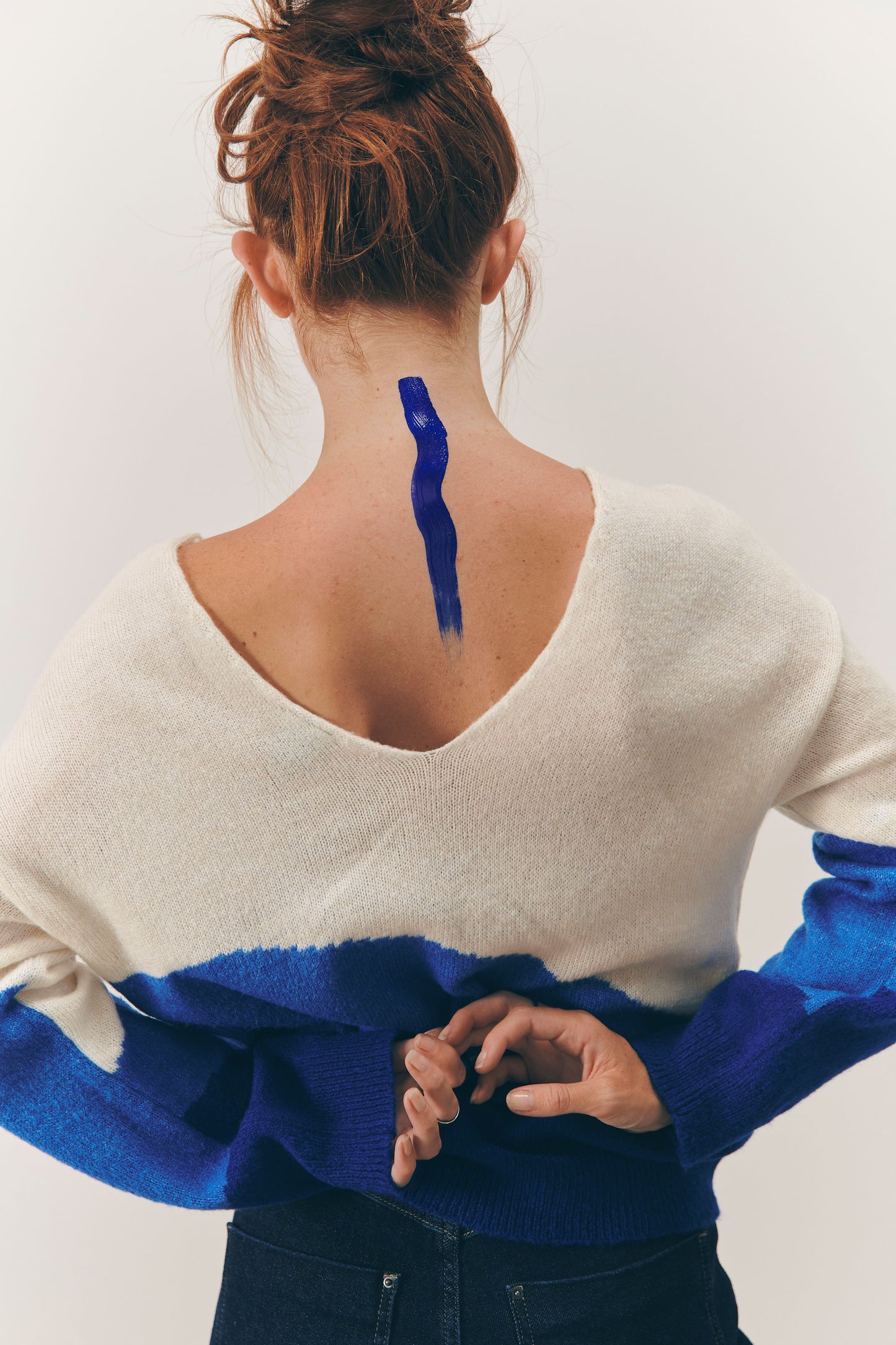 Graphic Blue Jumper