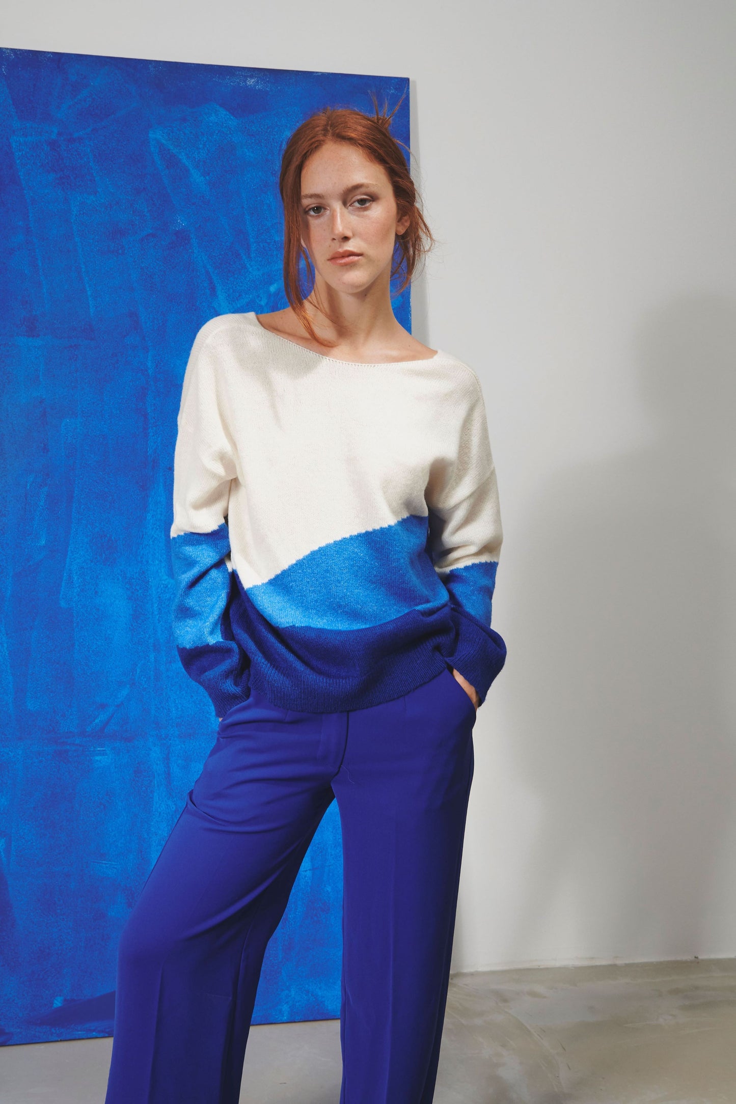 Graphic Blue Jumper