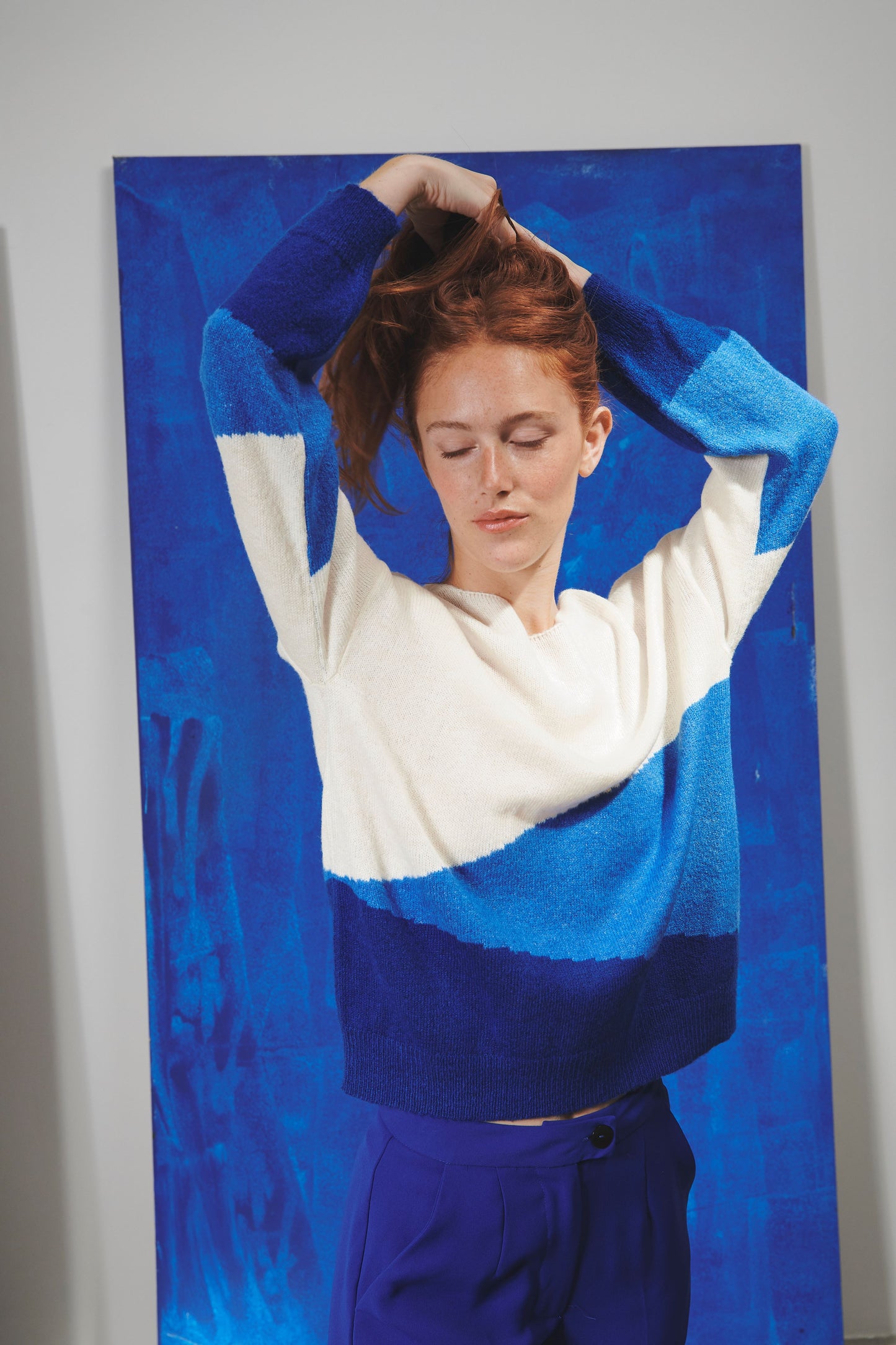 Graphic Blue Jumper