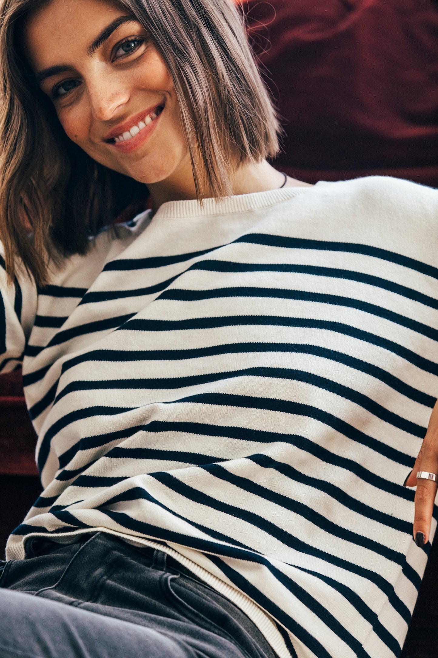 Long Sleeve Breton Top