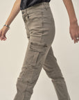 Cargo Trousers in Pebble Size 16