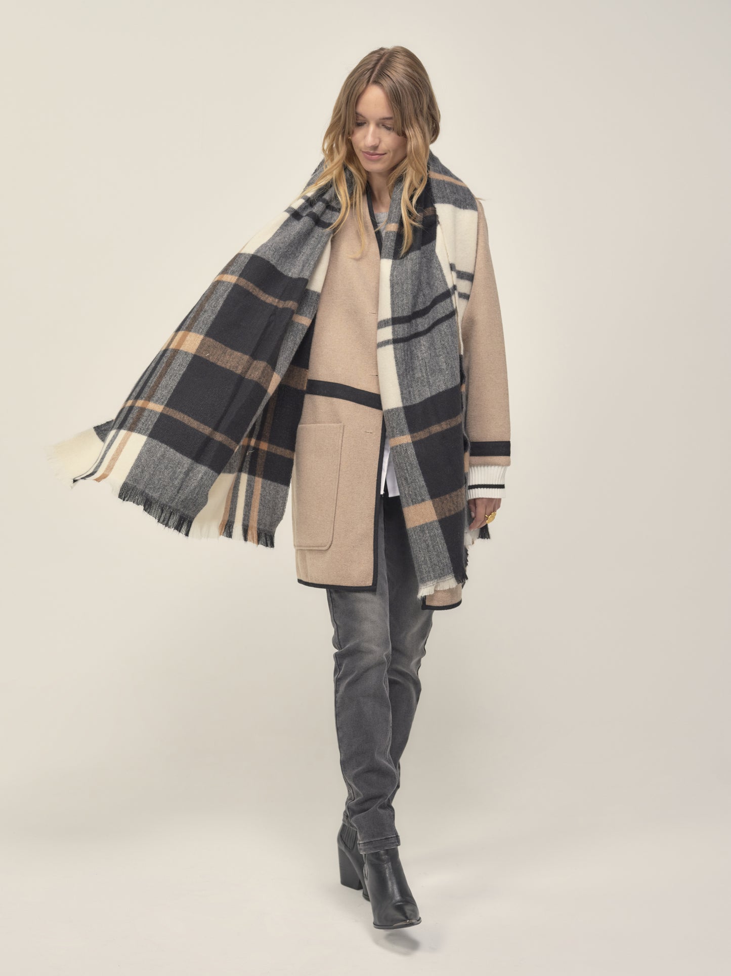 Long Graphic Coat