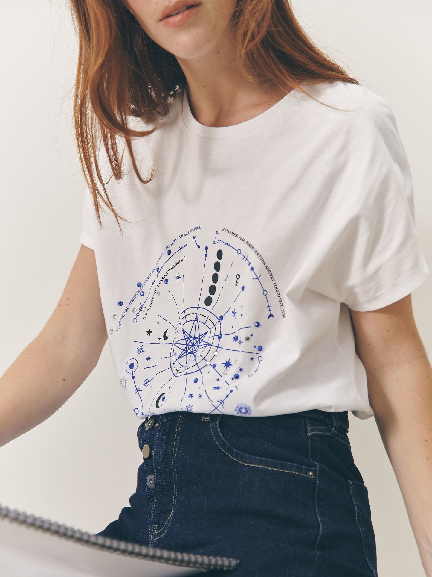 Constellations T shirt in white
