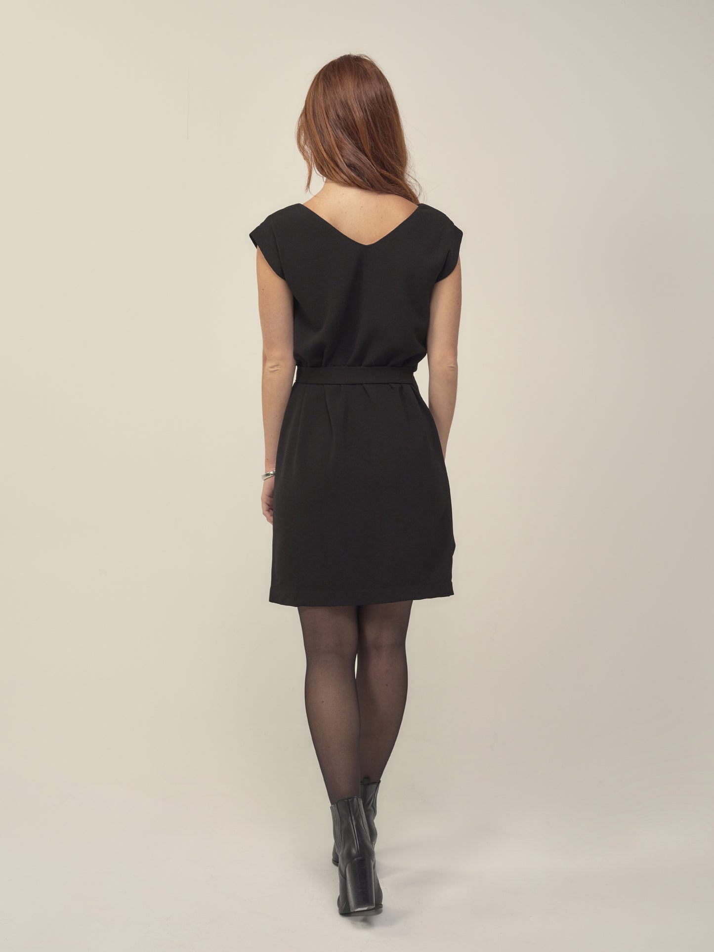Draped Dress in Black