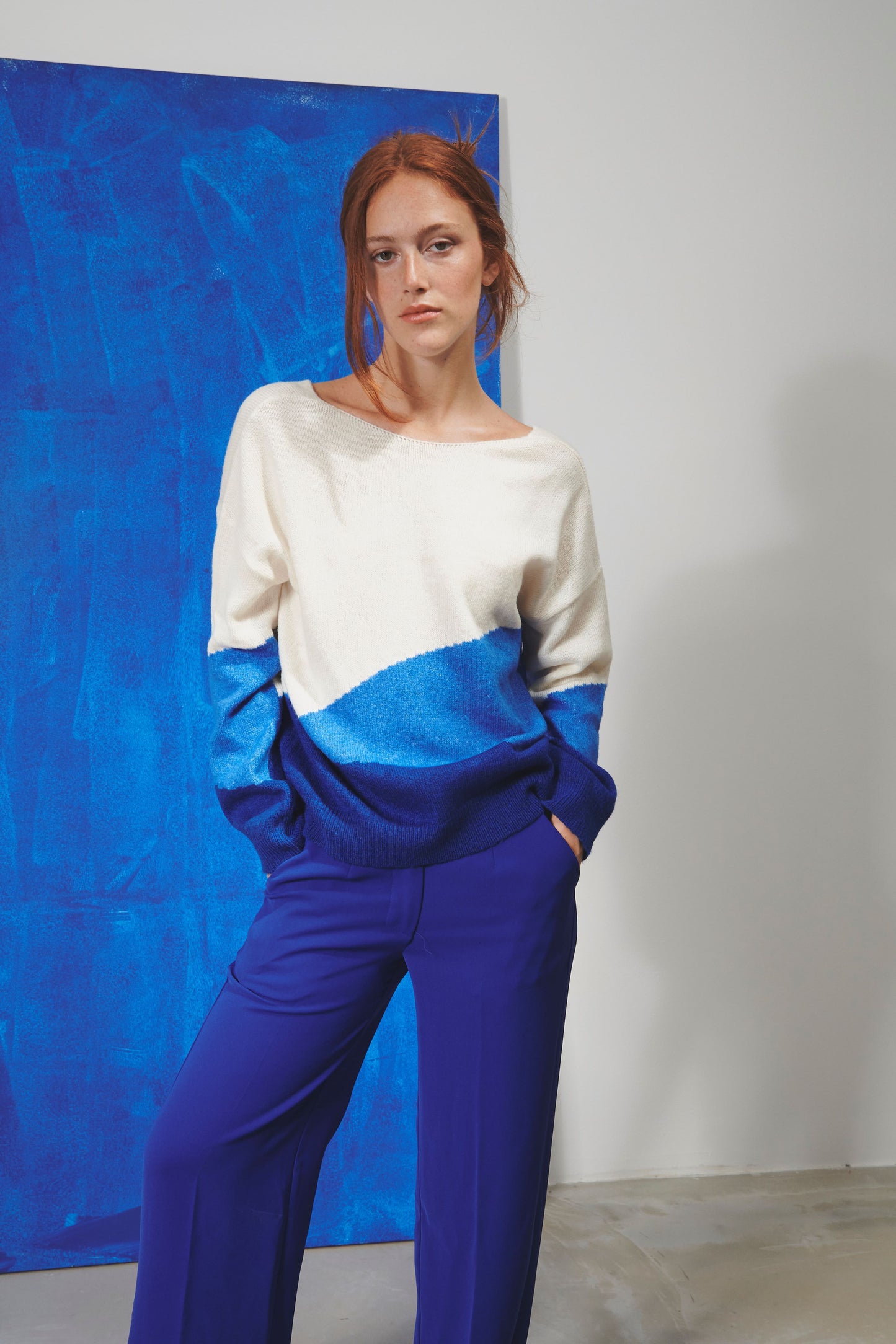 Graphic Blue Jumper