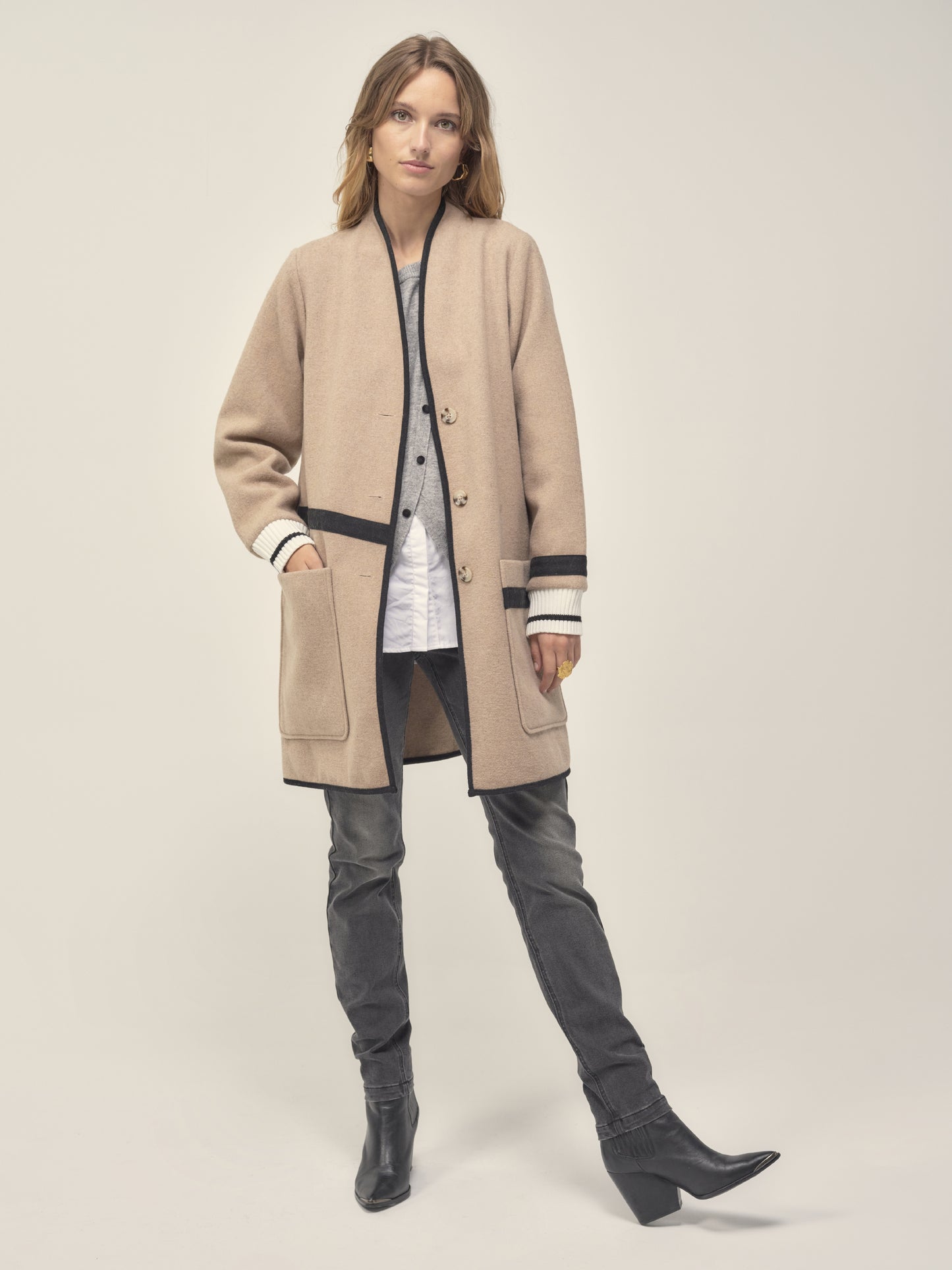 Long Graphic Coat