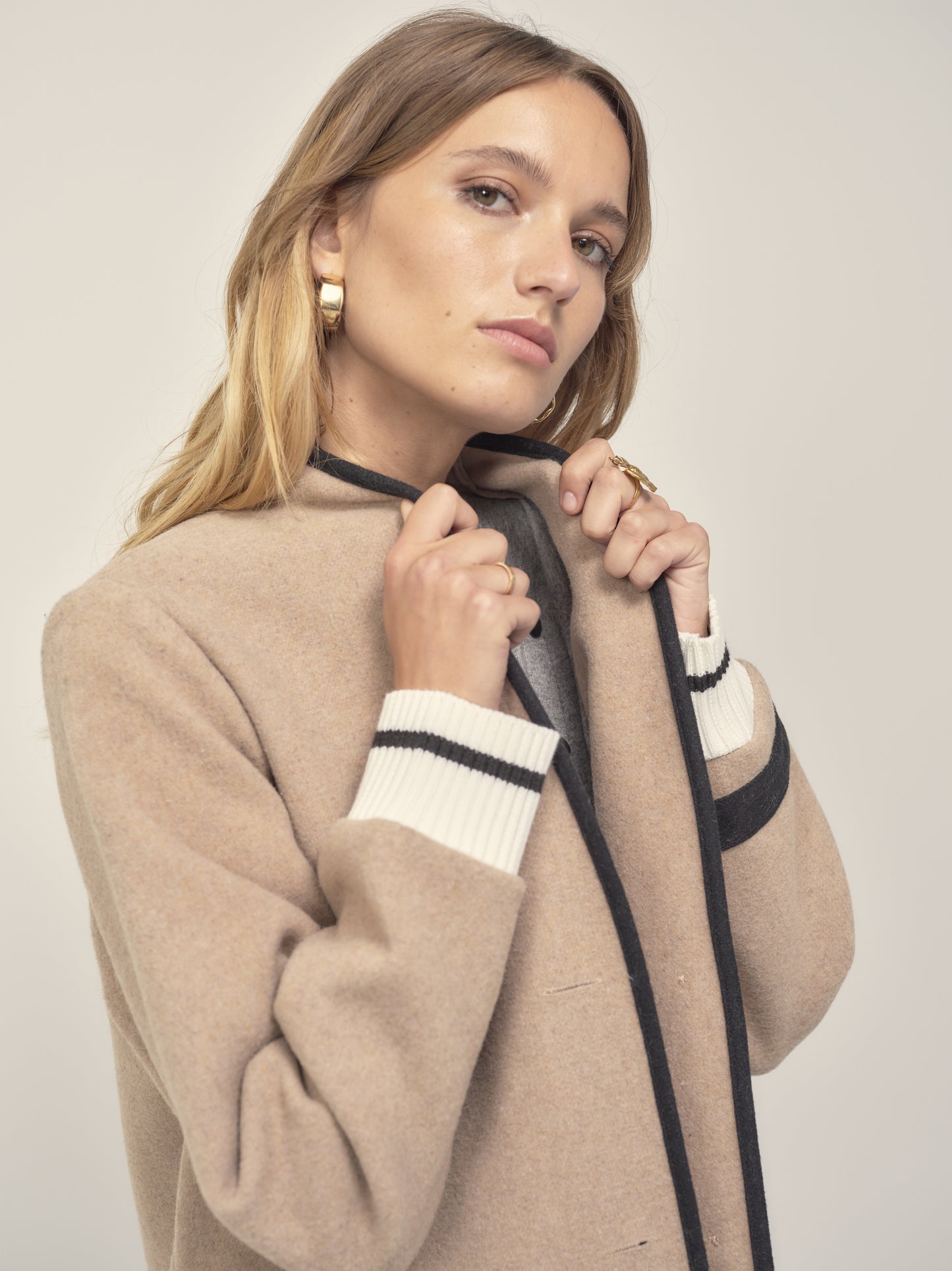 Long Graphic Coat