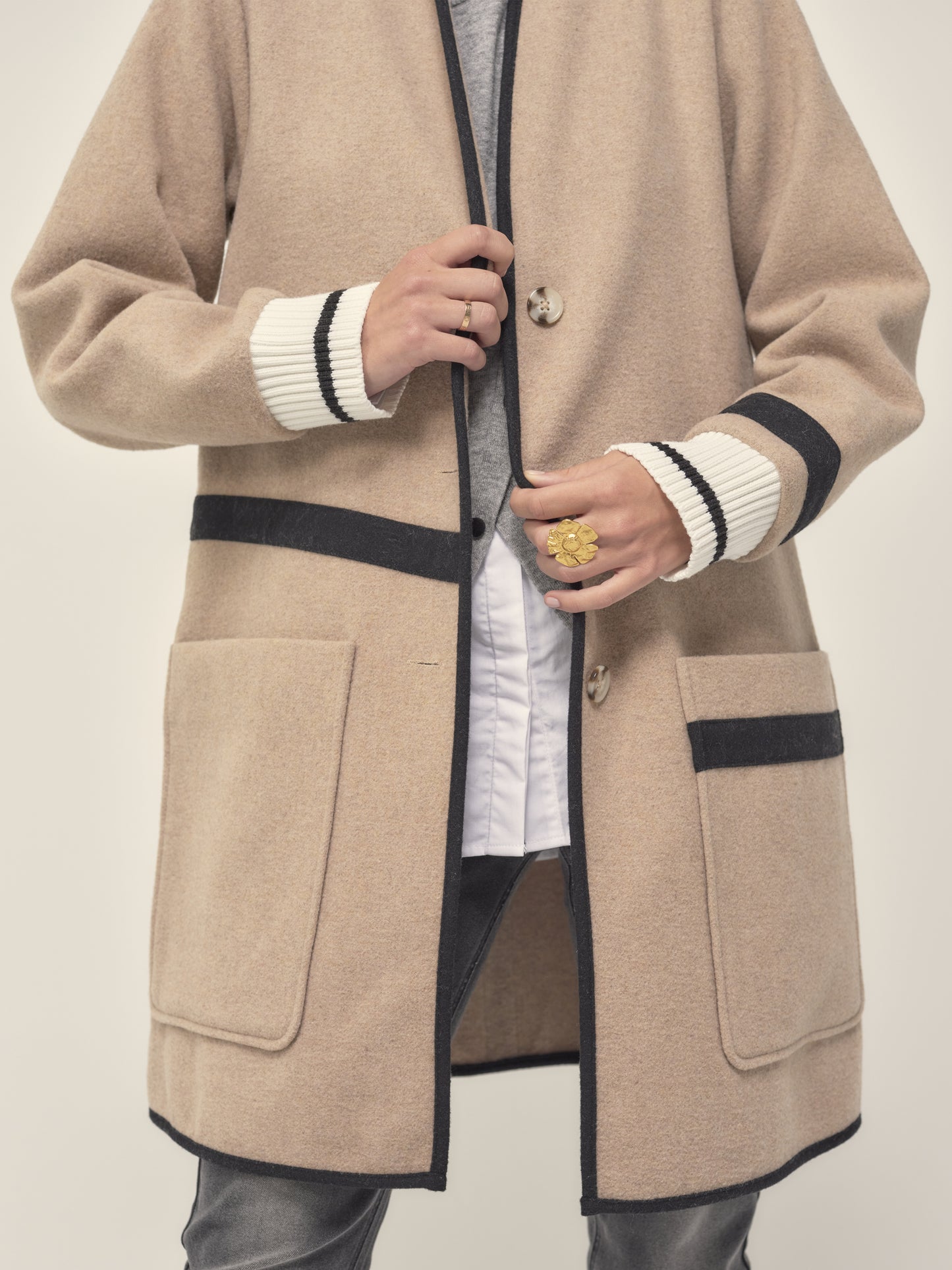Long Graphic Coat