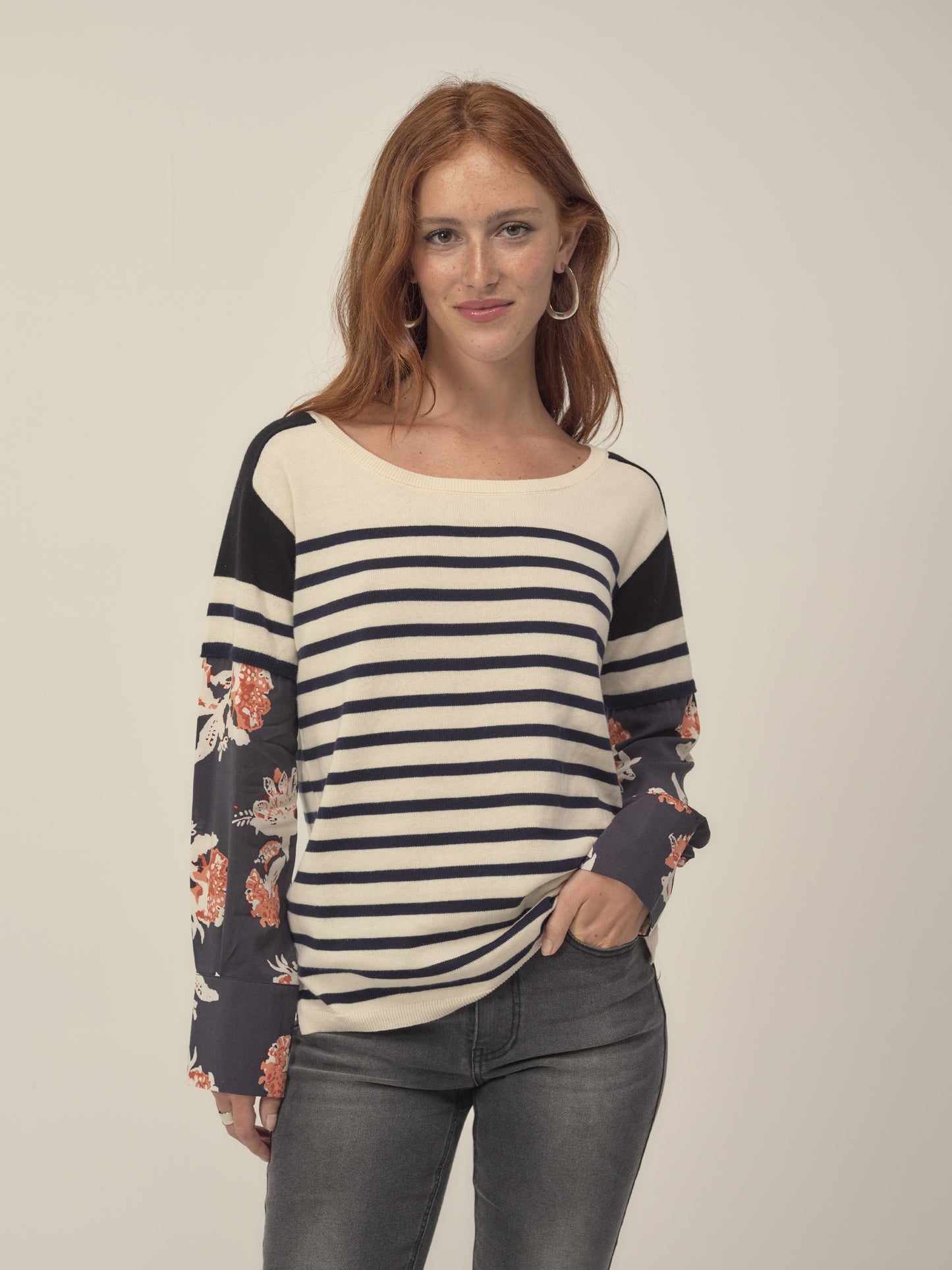 Long Sleeve Breton Top