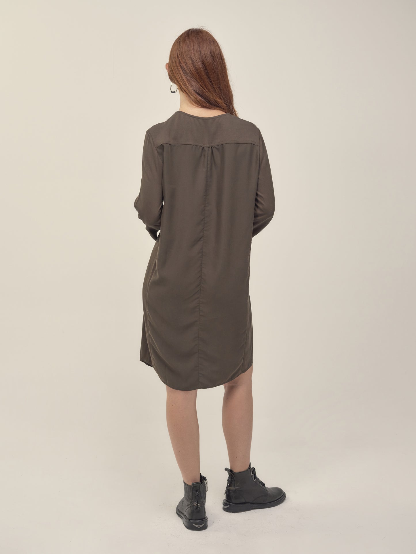 Lyocell Khaki Dress