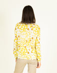 Pastel Print Blouse in Yellow Size T1