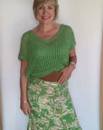 Mesh Jumper + Tank Top in Green