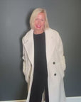 Bouclette Coat in Ivory