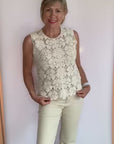 Macrame Top in Indigo or Ecru