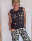 Macrame Top in Indigo or Ecru