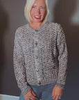 Tricolour Cardigan in Indigo