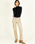 Romy Coated Jeans in Champagne Size 12