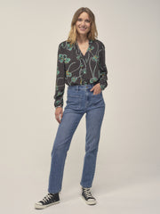 ROMY Denim Jeans with Patch Pockets
