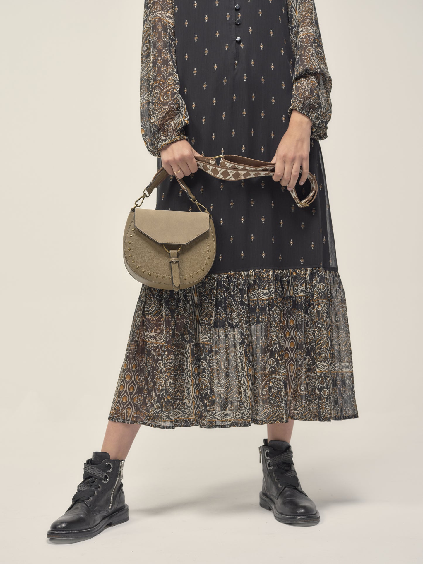 Long Patchwork Dress