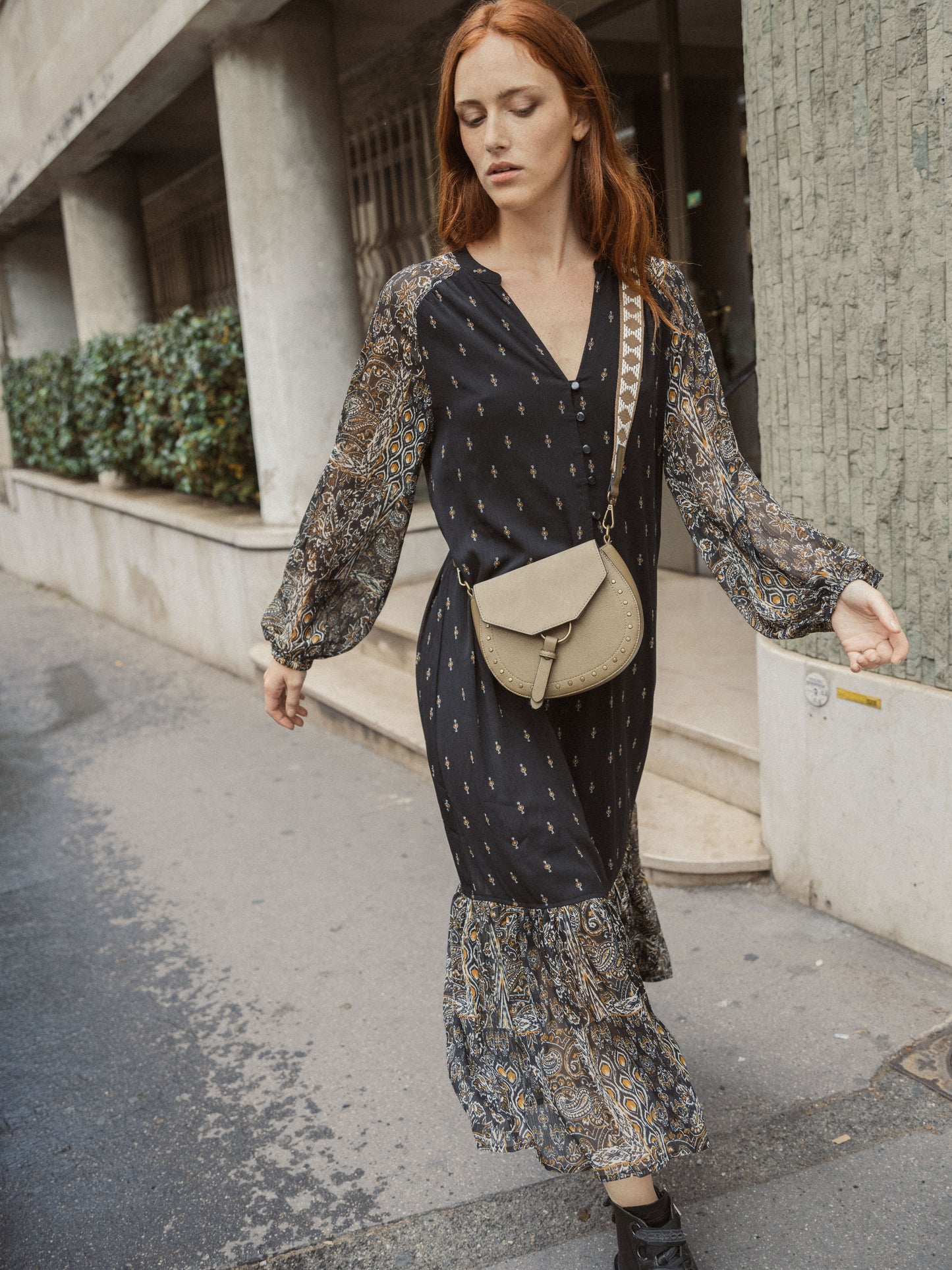Long Patchwork Dress