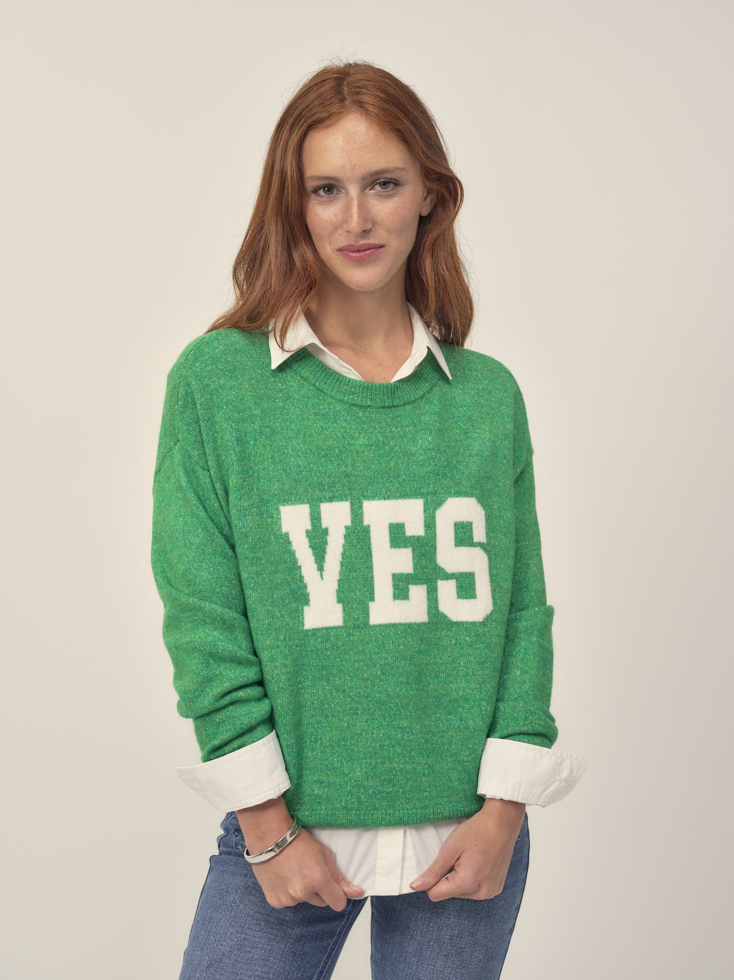 Yes Green Jumper