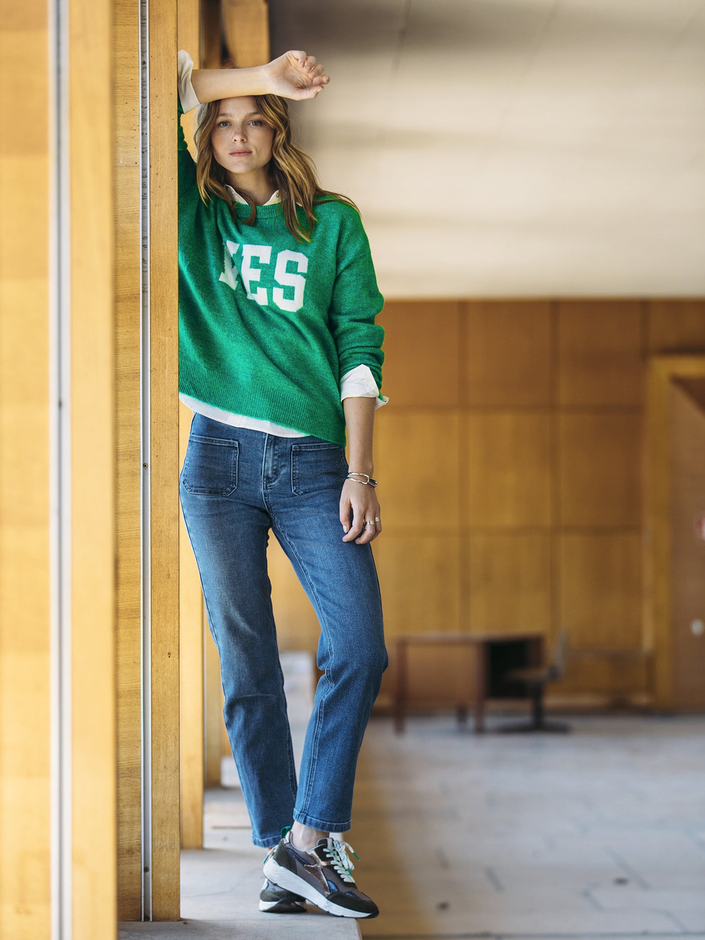 Yes Green Jumper