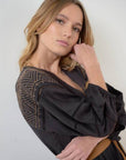 Embroidered Dress Black Size 10