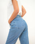 Charlie Girlfriend Jeans in blue denim Size 8