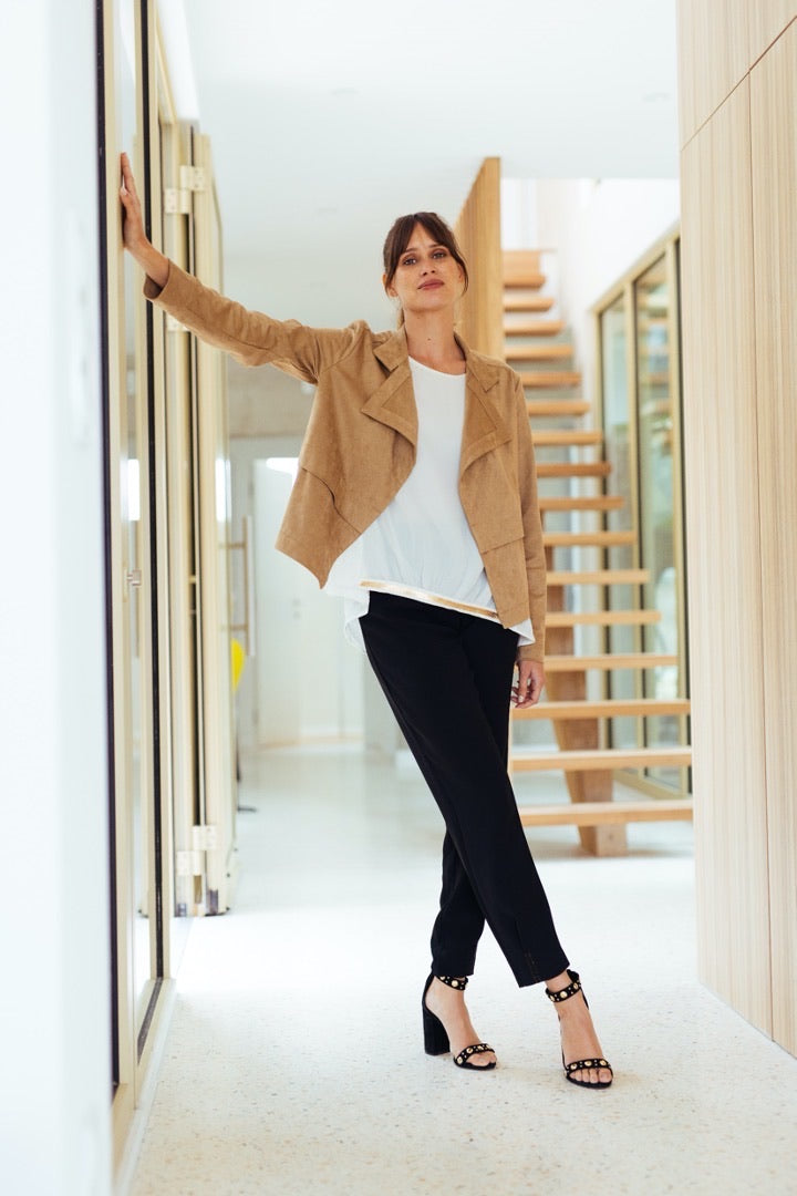 Faux Suede Jacket