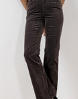 Velvet High Waisted Trousers Size 10