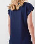 V-Neck T-Shirt - Marine Blue