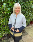 Quadricolour coat Size 8