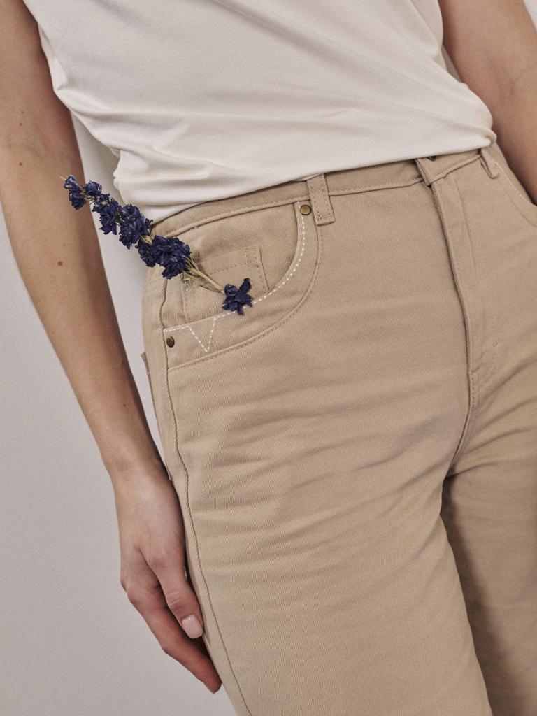 ALICE 7/8 high waist jeans in Putty