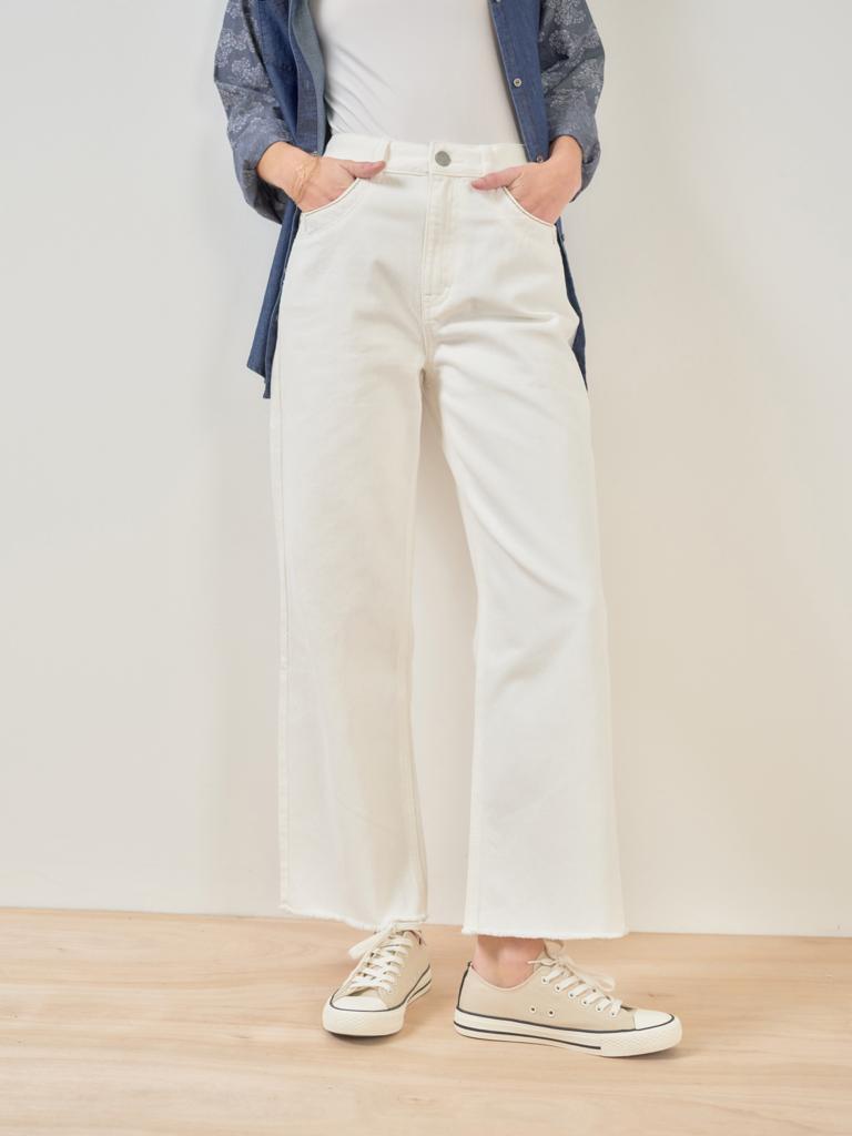 ALICE 7/8 high waist jeans in Chalk