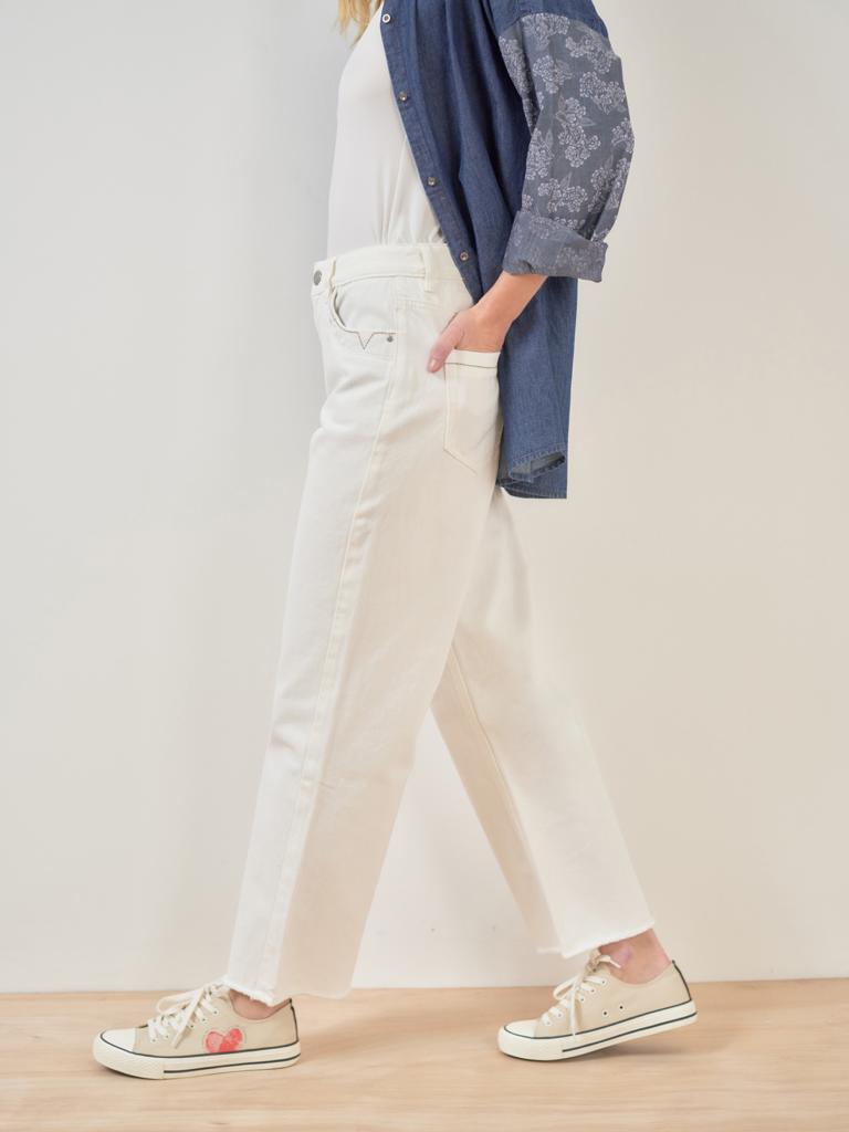 ALICE 7/8 high waist jeans in Chalk