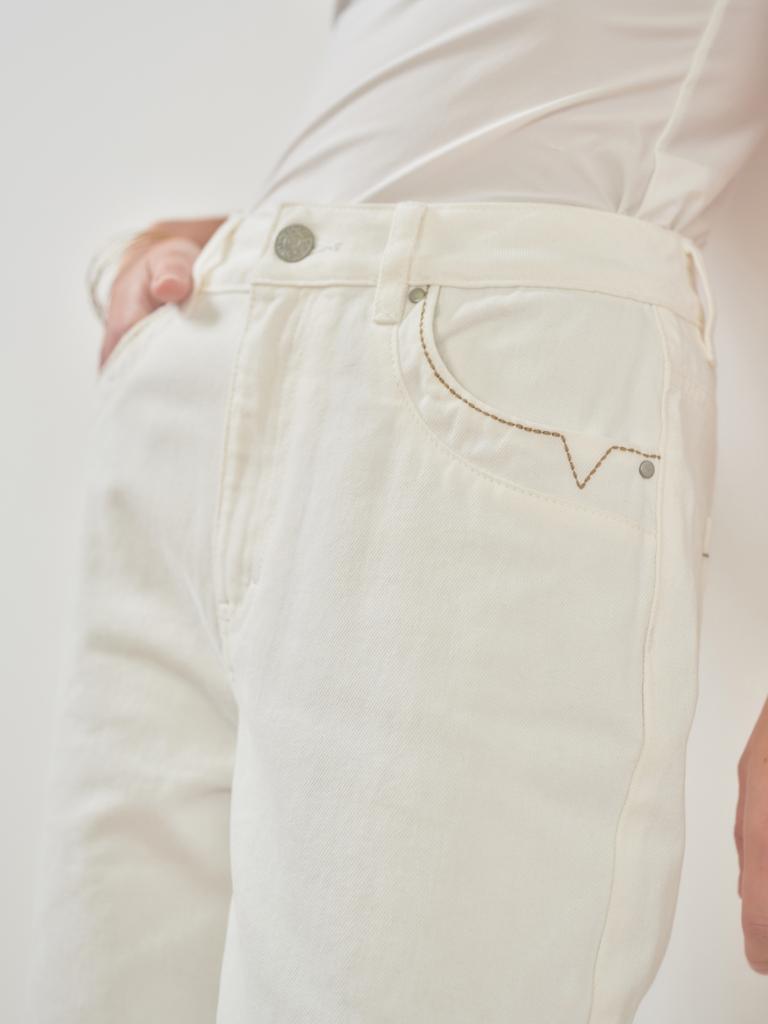 ALICE 7/8 high waist jeans in Chalk