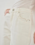 ALICE 7/8 high waist jeans in Chalk Size 20